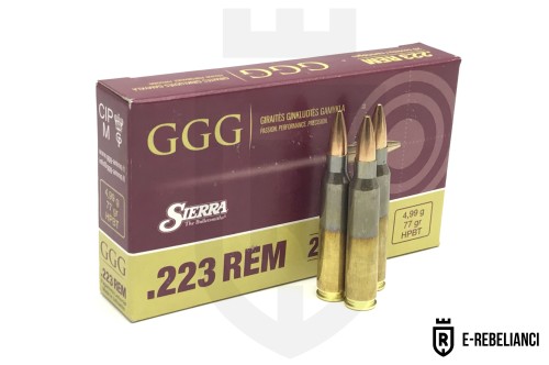 Amunicja GGG .223 Rem, HPBT, 77 gr, 4.99g
