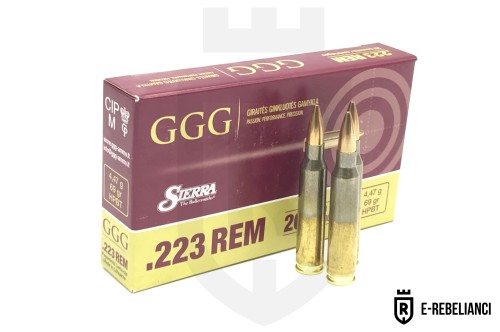 Amunicja GGG .223 Rem, HPBT, 69 gr, 4.47g