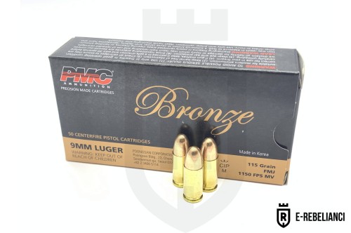 Amunicja PMC 9x19, FMJ, 115gr