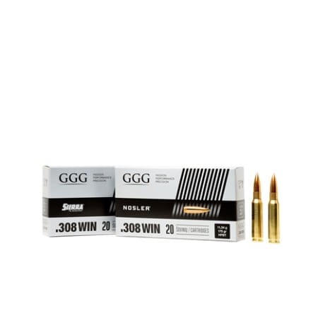 Amunicja GGG .308Win, HPBT GPX15, 175grn, 11.3g, NOSLER