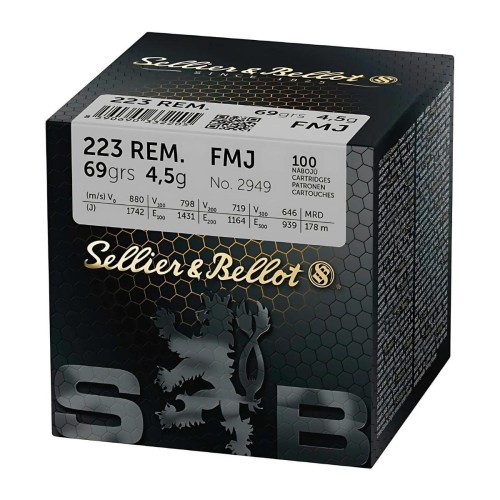 S&B .223 Rem, 69gr, FMJ