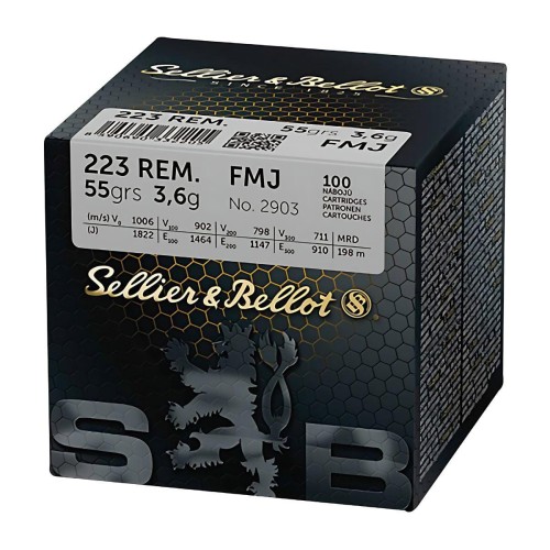 Sellier&Bellot .223 Rem, 55gr, FMJ - prod. Sellier&Bellot Czechy