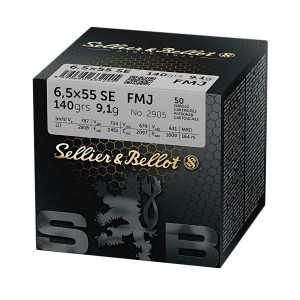 Sellier&Bellot 6,5x55 SE FMJ BT Training "50", 140grs, 9.1 