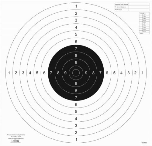 Tarcza - Pistolet sportowy na offsecie 90g
