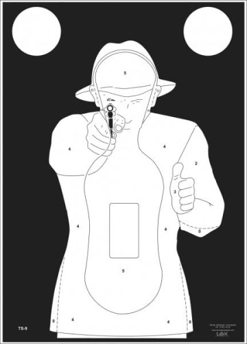 Tarcze TS-9 - Sylwetka biała "FRANCUZ"