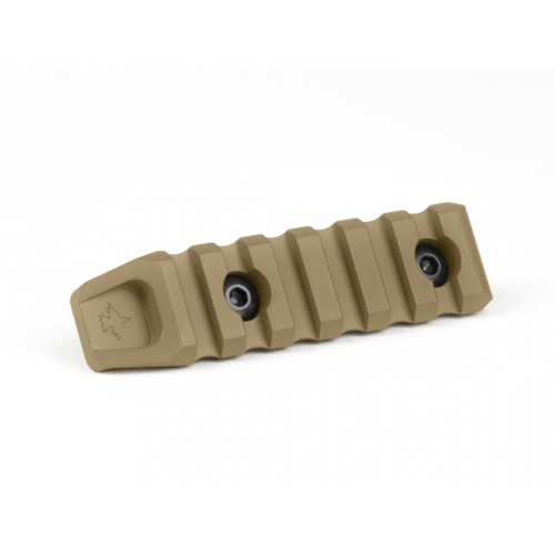 Szyna Picatinny 6 slot. montowana na M-LOK Coyote - KRUK