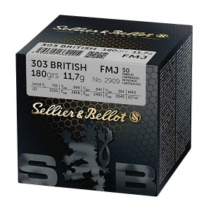 Sellier&Bellot 303 British, 11.7g/180gr, FMJ 